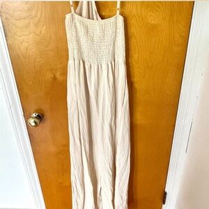Cream Jumpsuit